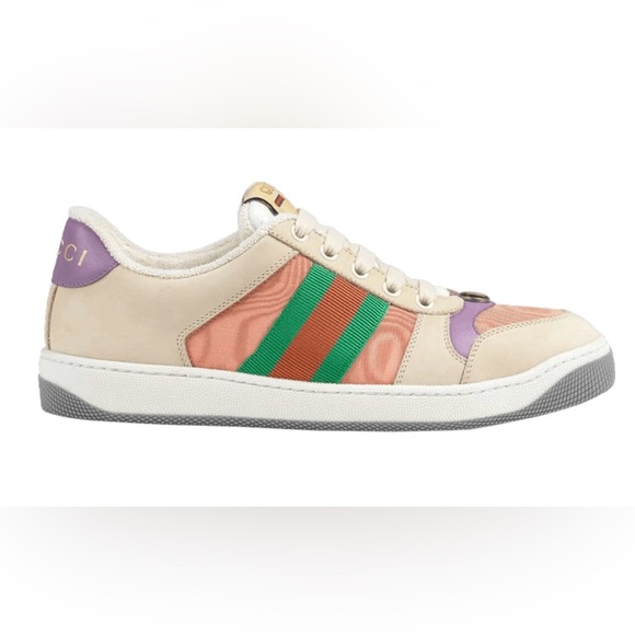 Gucci Screener sneaker (pink, green, orange) -womens - Picture 7 of 15